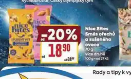 Billa Nice bites směs ořechů a sušeného ovoce nabídka
