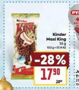 Billa Kinder maxi king nabídka