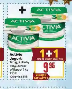 Billa Activia jogurt nabídka