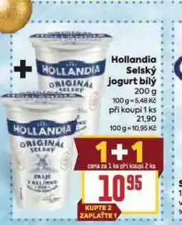 Billa Hollandia selský jogurt bílý nabídka