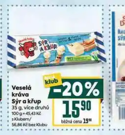 Billa Veselá kráva sýr a křup nabídka