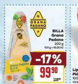 Billa Billa grana padano nabídka