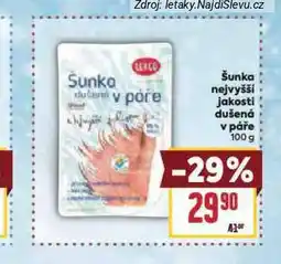 Billa Šunka nejvyšší jakosti dušená v páře nabídka