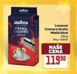 Billa Lavazzo crema e gusto mletá káva nabídka