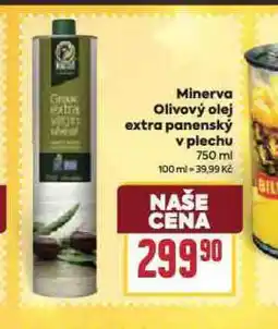 Billa Minerva olivový olej extra panenský v plechu nabídka