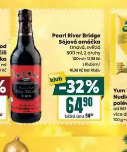 Billa Pearl river bridge sójová omáčka nabídka