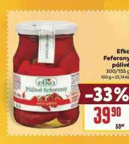 Billa Efko feferony pálivé nabídka