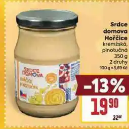 Billa Srdce domova hořčice nabídka