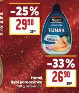 Billa Hamé rybí pomazánka nabídka