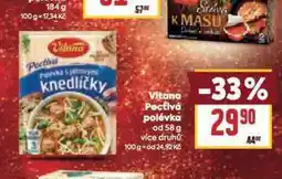 Billa Vitana poctivá polévka nabídka