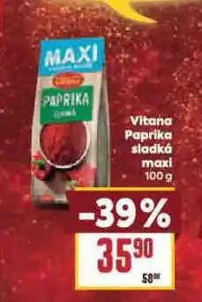 Billa Vitana paprika sladká nabídka