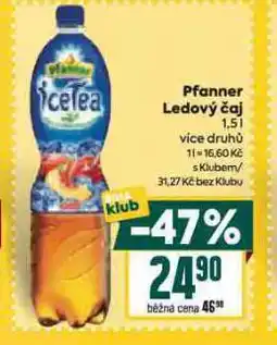 Billa Pfanner ledový čaj nabídka