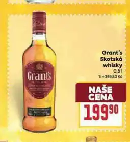 Billa Grant's skotská whisky nabídka