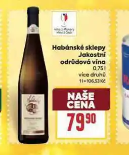 Billa Habánské sklepy nabídka