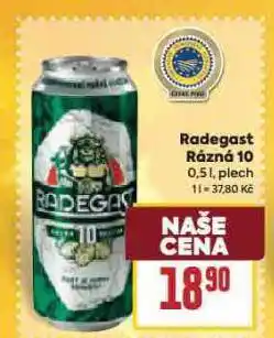 Billa Pivo radegast nabídka