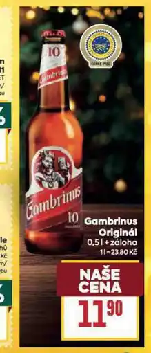 Billa Pivo gambrinus nabídka