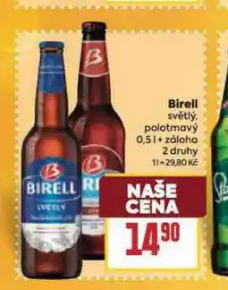 Billa Birell nealkoholické pivo nabídka