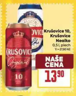 Billa Pivo krušovice nealko nabídka