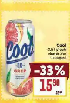 Billa Cool nealkoholické pivo nabídka