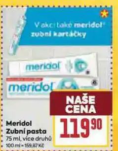 Billa Meridol zubní pasta nabídka