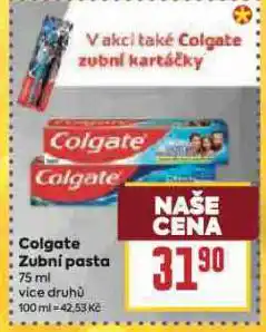 Billa Colgate zubní pasta nabídka