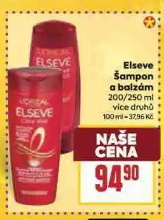 Billa Elseve šampon na vlasy nabídka