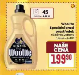 Billa Woolite speciální prací prostředek nabídka
