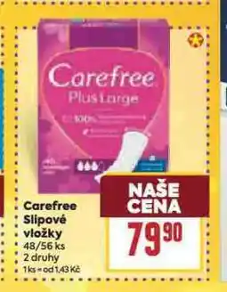 Billa Carefree slipové vložky nabídka