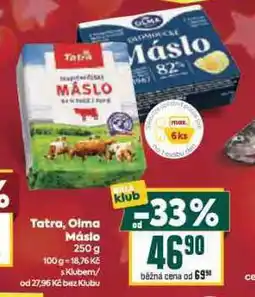 Billa Máslo nabídka