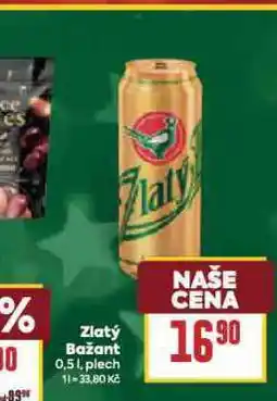 Billa Pivo zlatý bažant nabídka