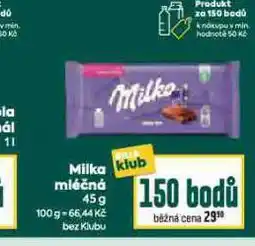 Billa Milka nabídka