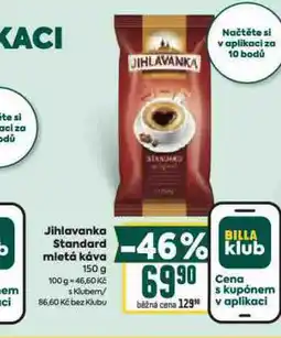 Billa Káva jihlavanka nabídka