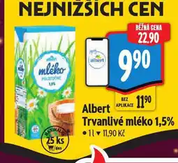 Albert Trvanlivé mléko nabídka