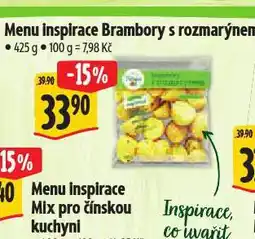 Albert Menu inspirace brambory s rozmarýnem nabídka
