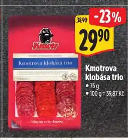 Albert Kmotrova klobása trio nabídka