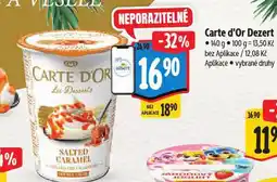 Albert Carte d'or smetanový dezert nabídka