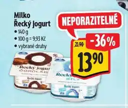 Albert Milko řecký jogurt nabídka