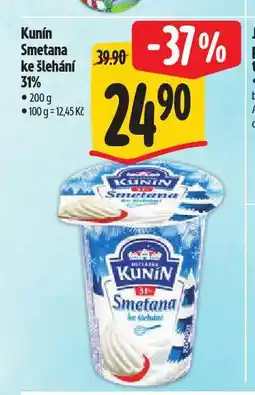 Albert Kunín smetana ke šlehání nabídka