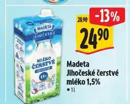 Albert Madeta jihočeské čerstvé mléko nabídka