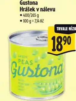 Albert Gustona hrášek v nálevu nabídka