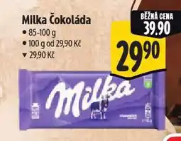 Albert Milka čokoláda nabídka
