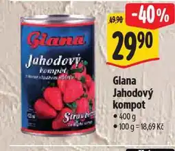 Albert Giana jahodový kompot nabídka