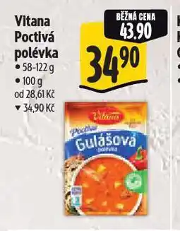 Albert Vitana poctivá polévka nabídka