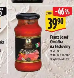 Albert Franz josef omáčka na těstoviny nabídka