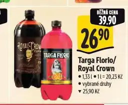 Albert Royal crown cola nabídka