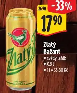 Albert Pivo zlatý bažant nabídka
