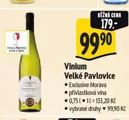 Albert Vinium velké pavlovice nabídka