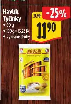 Albert Havlík tyčinky nabídka