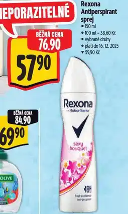 Albert Rexona antiperspirant nabídka