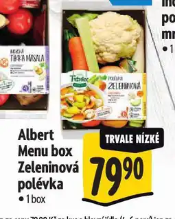 Albert Menu box zeleninová polévka nabídka
